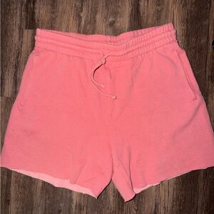 Pink Aritzia TNA Boyfriend Sweatshorts